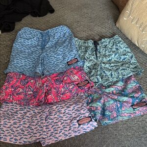 Swim Shorts- Size 7 Boys Vineyard Vines logo patch